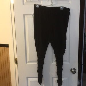 Torrid leggings with mesh rouching